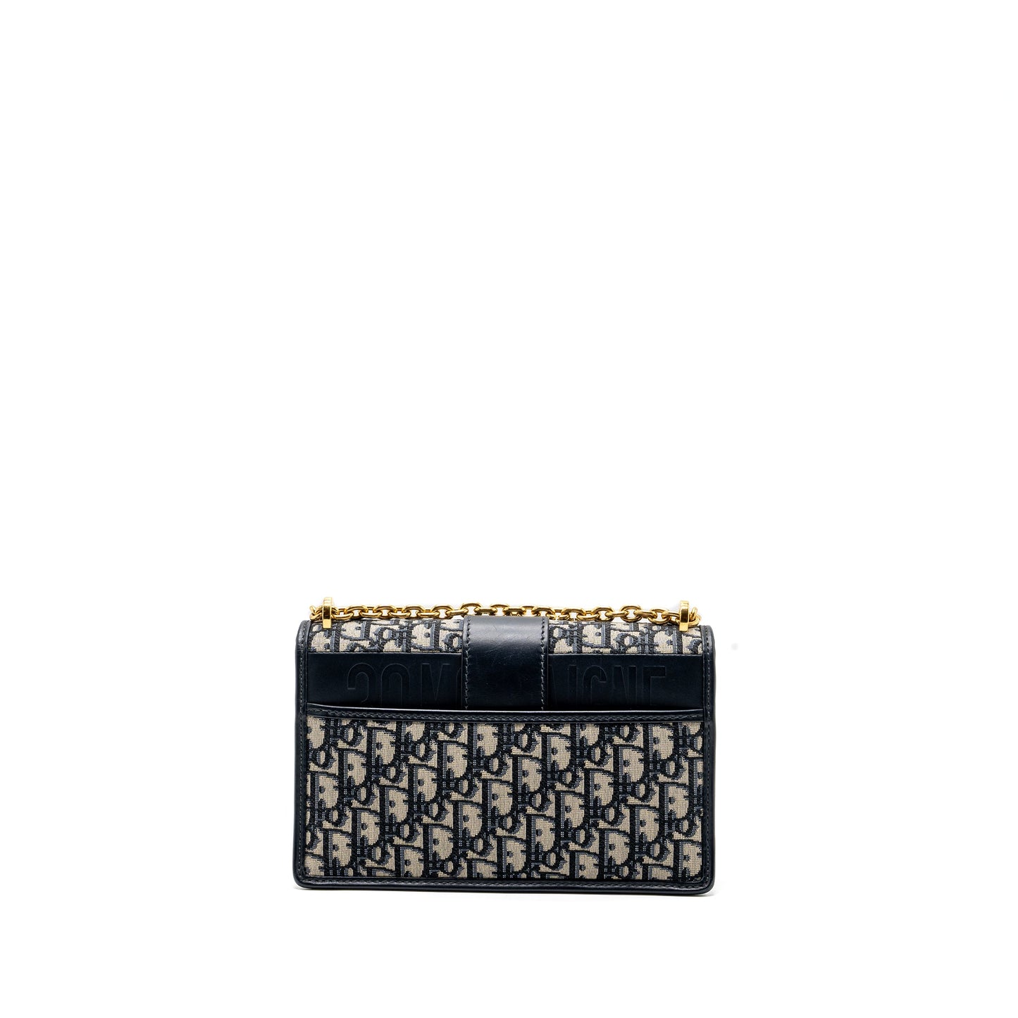 Dior 30 Montaigne Purse Blue Dior Oblique Jacquard Canvas/ Leather