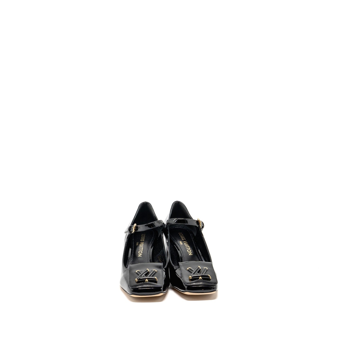 Louis Vuitton Size 38 Shake Pump Patent Black