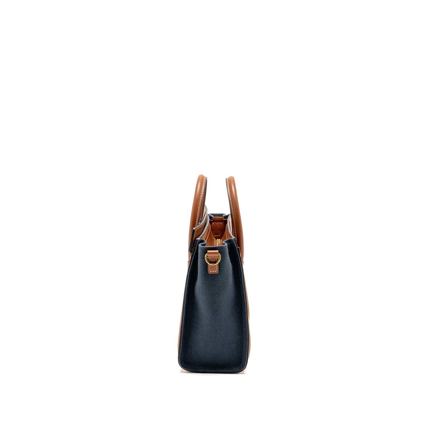 Celine Nano Luggage Purse Calfskin/Denim Tan/Navy