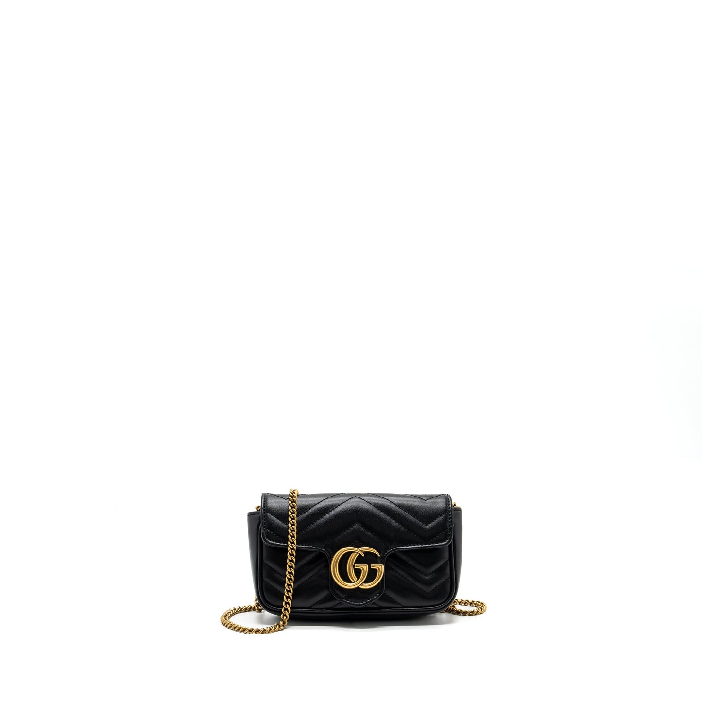 Gucci marmont super Mini Purse calfskin black