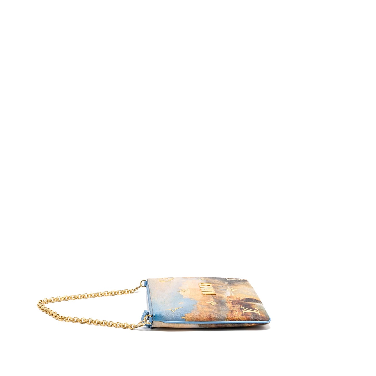 Louis Vuitton Jeff Koons chain pouch multicolor