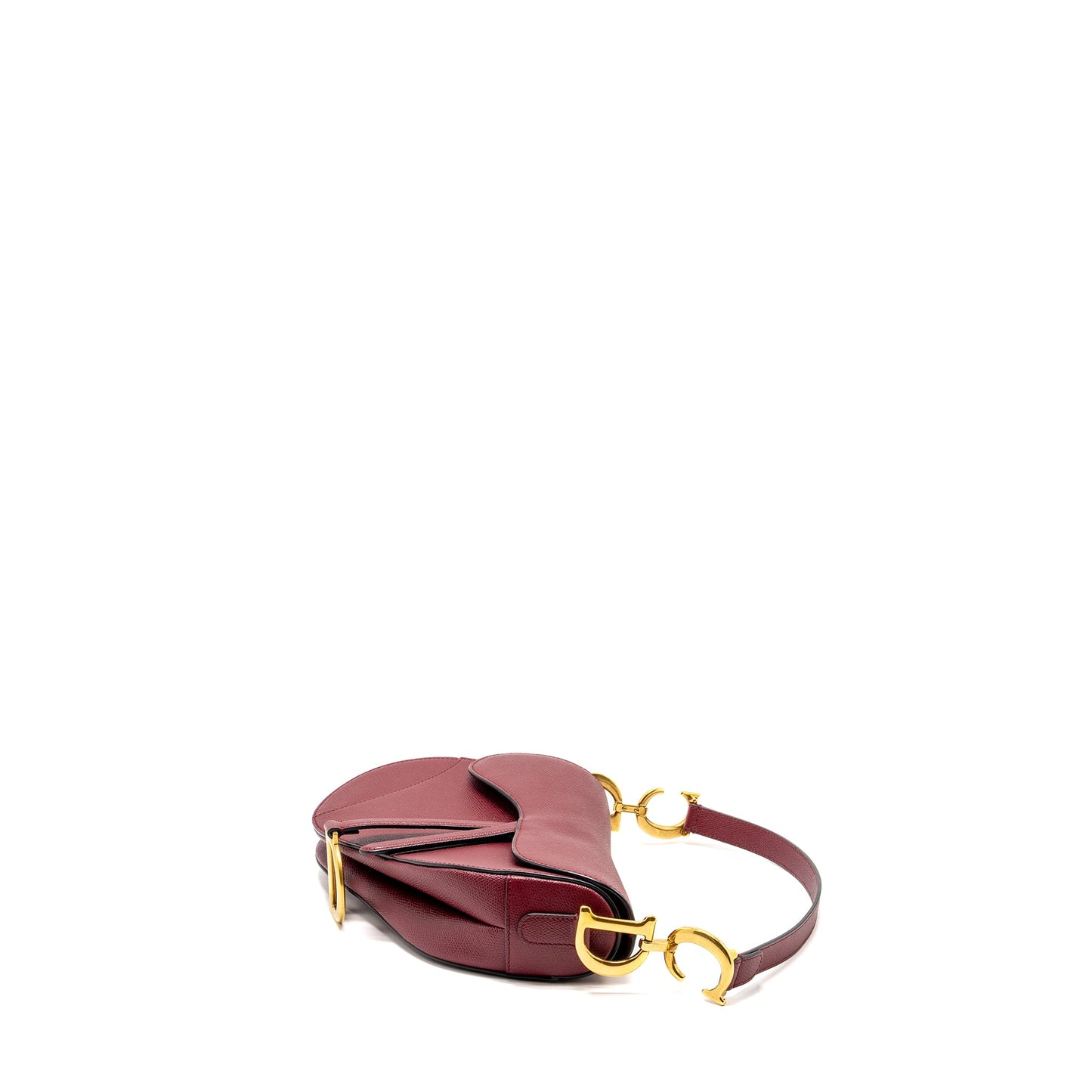 Dior Medium Saddle Purse Calfskin Red