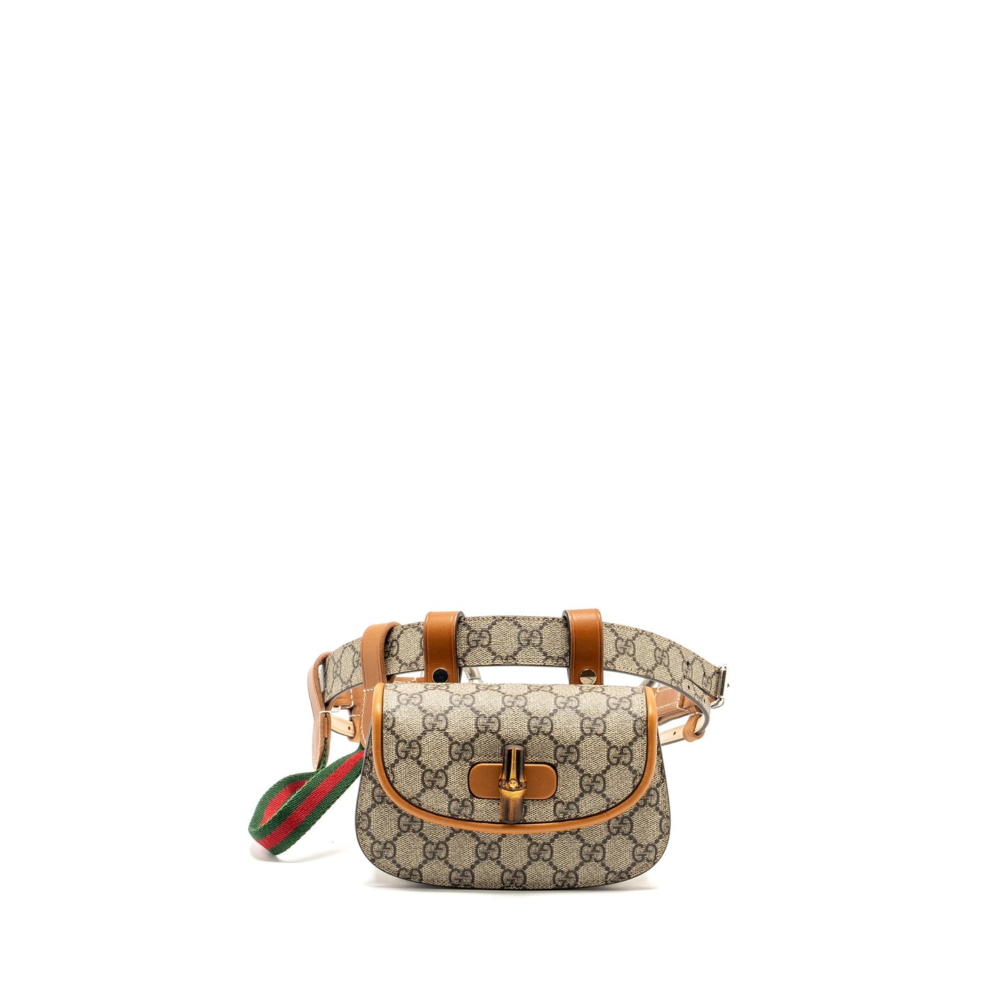 Gucci Bamboo 1947 Mini Belt Purse Supreme Canvas/Leather