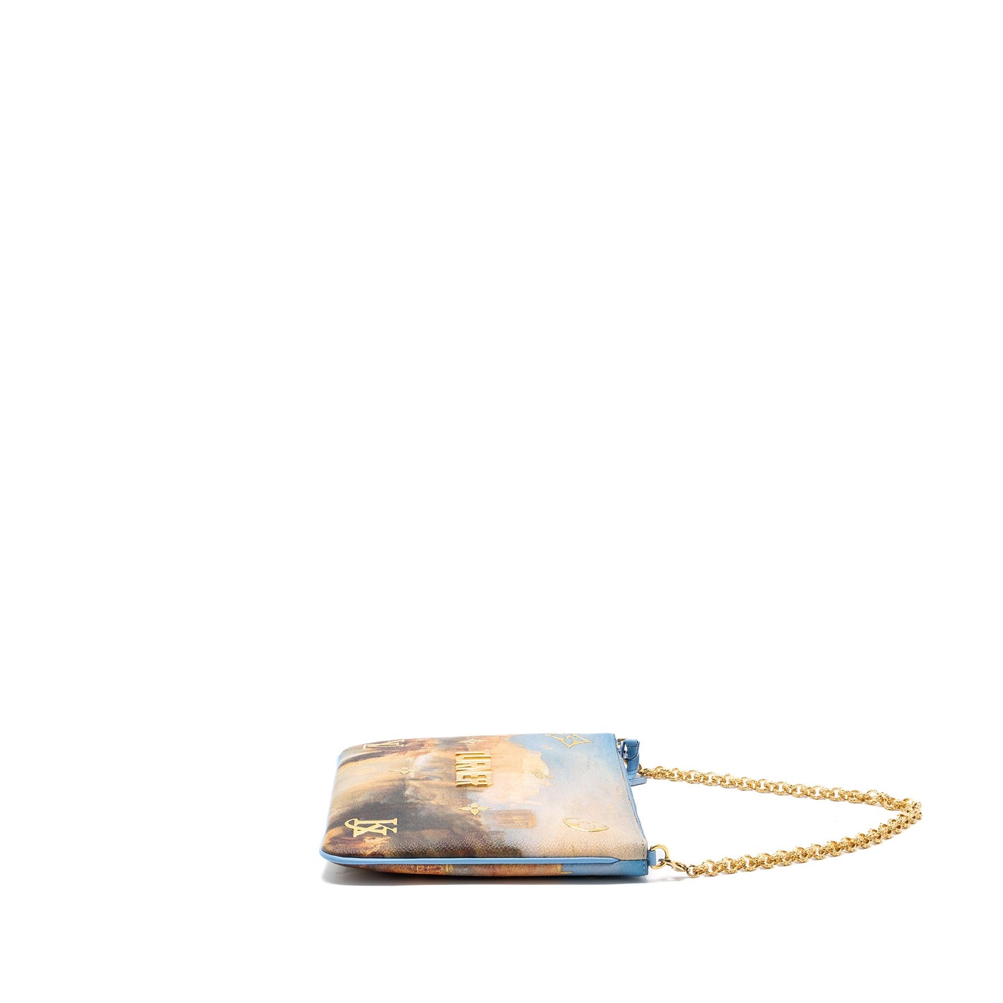 Louis Vuitton Jeff Koons chain pouch multicolor