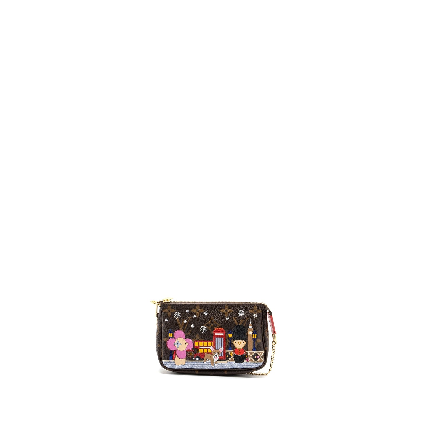 Louis Vuitton Mini Pochette Accessories 2021 Xmas London Limited Edition Multicolour