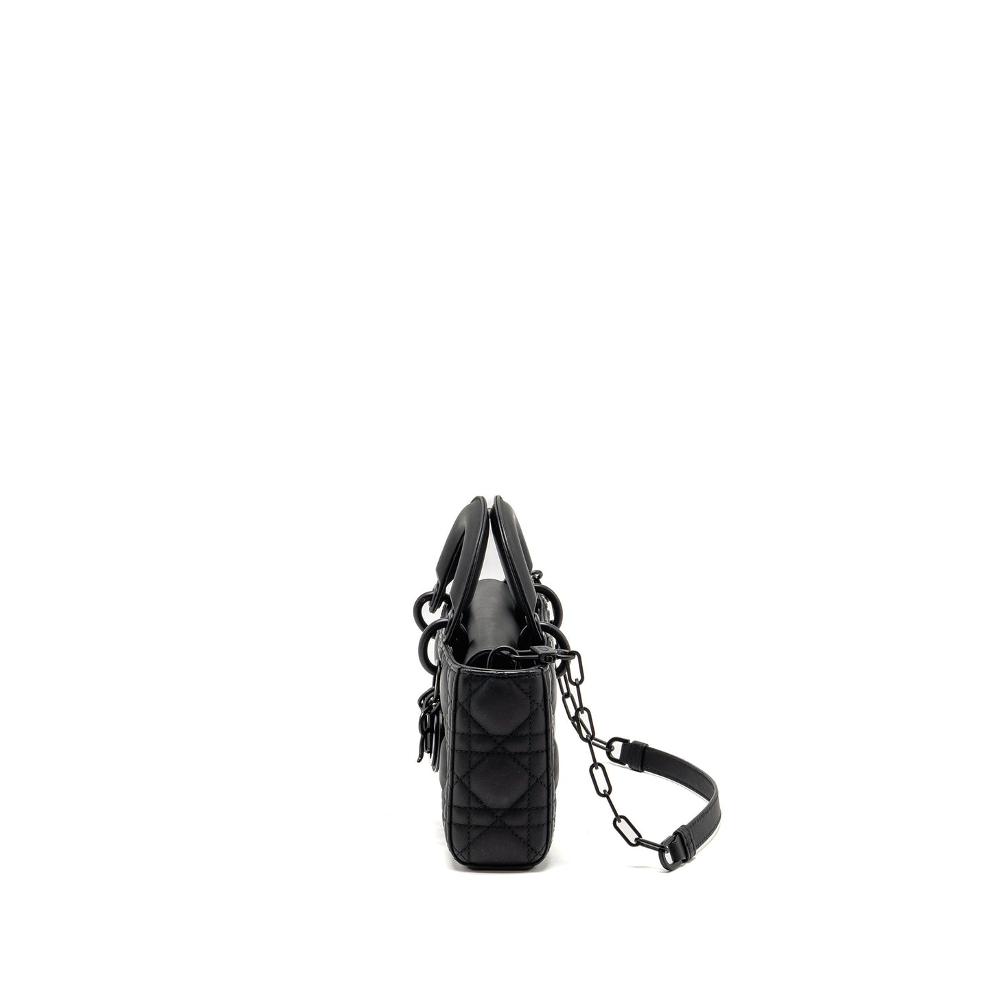 Dior Small Lady D-Joy Purse Black Ultramatte Calfskin So Black