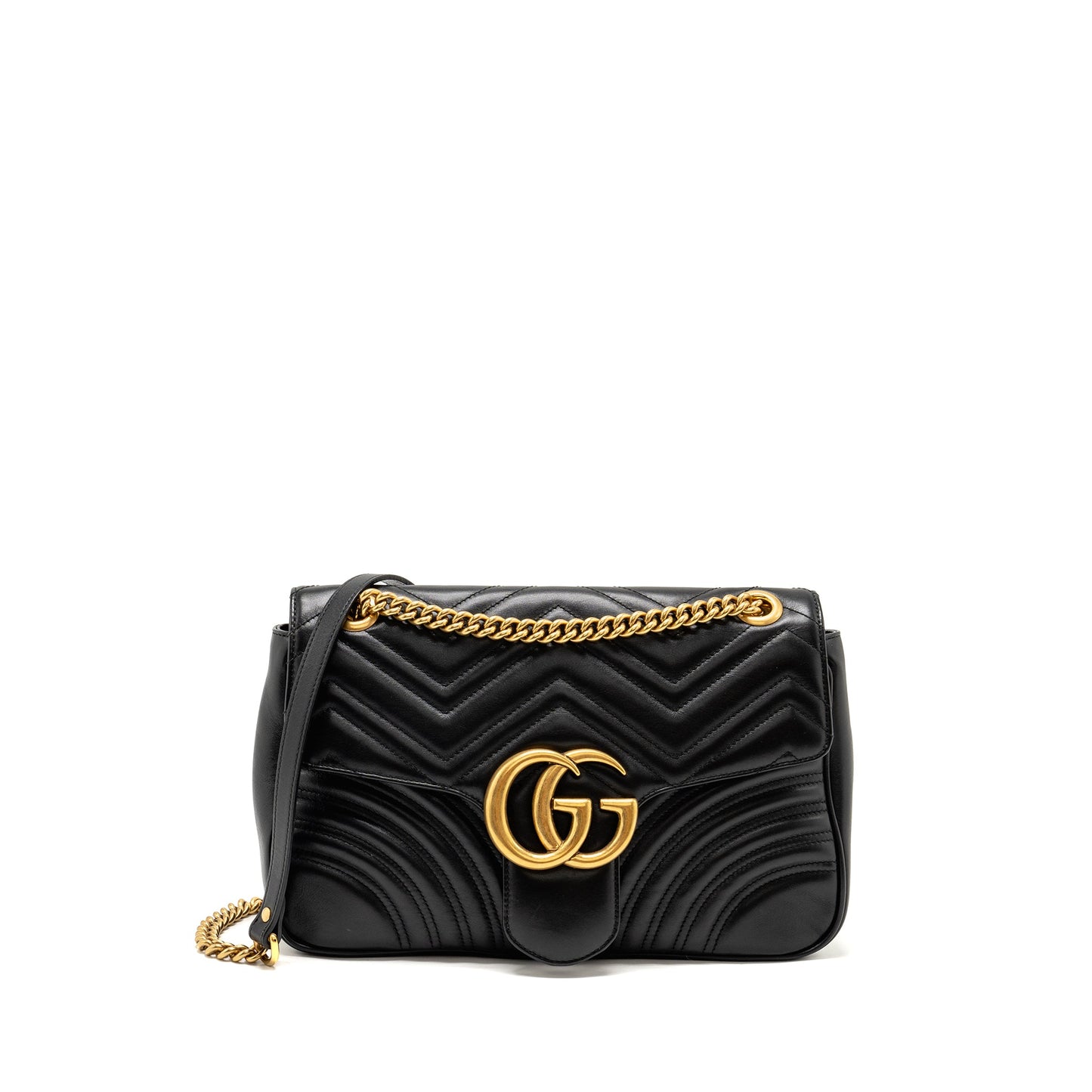 Gucci Medium Marmont Mini Purse Calfskin Black