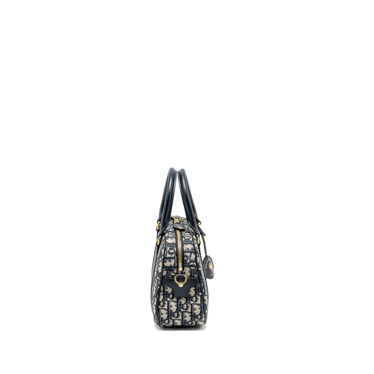 Dior Medium Bowling Purse dior oblique canvas blue