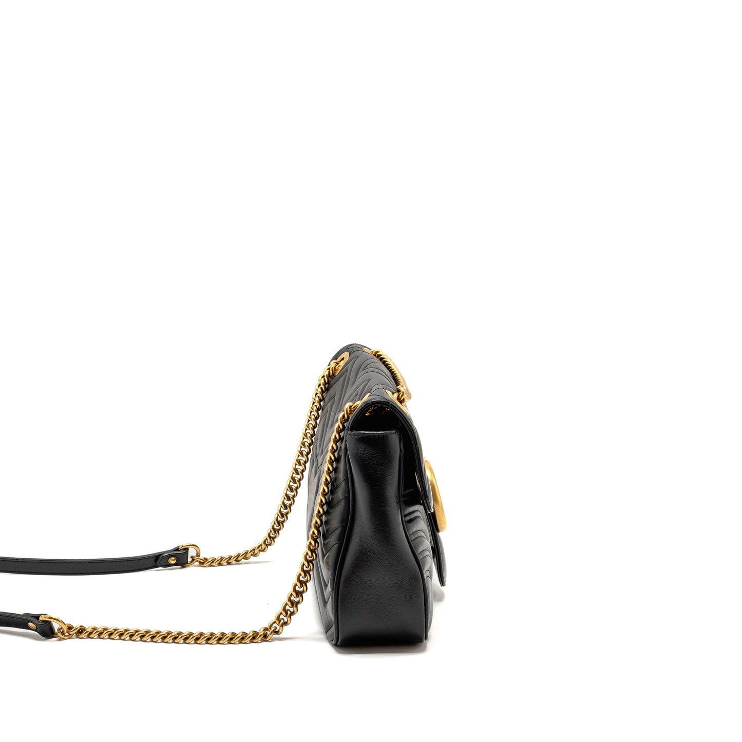 Gucci Medium Marmont Mini Purse Calfskin Black