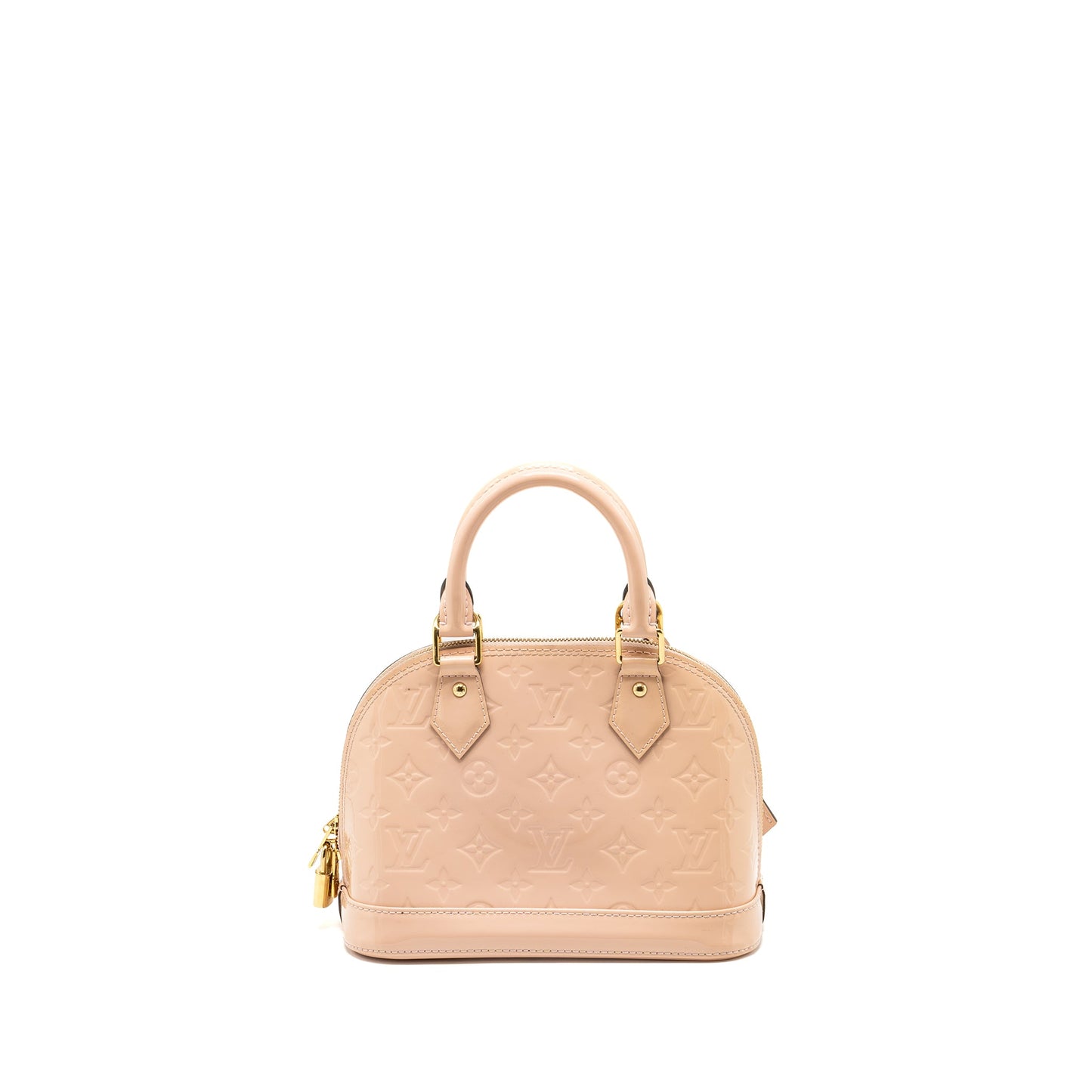 Louis Vuitton Alma patent light pink
