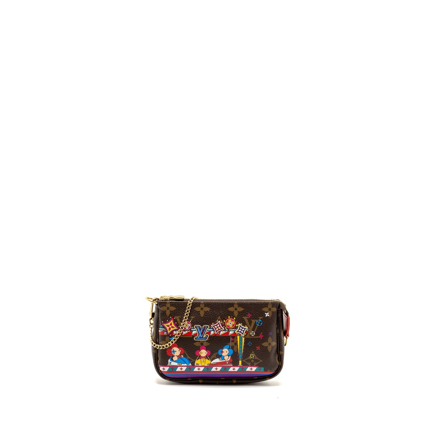 Louis Vuitton 2020 Mini Pochette 2020 Christmas Animation Bumper Cars Monogram Canvas