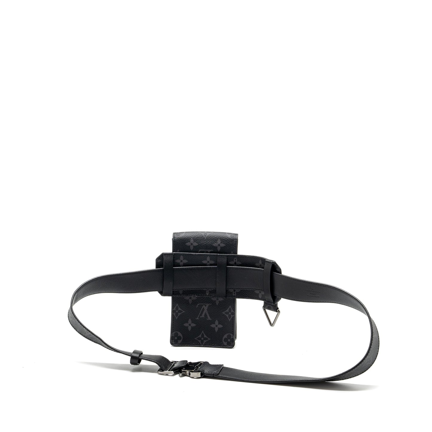 Louis Vuitton Size 90 Utility 35mm Belt Purse Monogram Eclipse Canvas