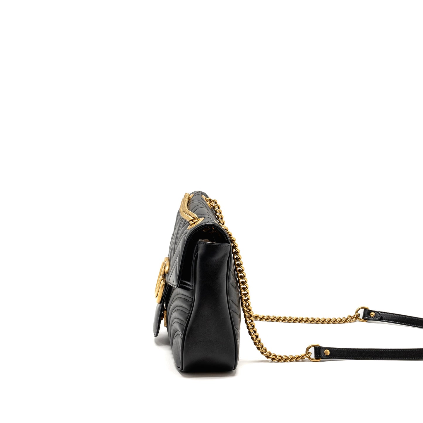 Gucci Medium Marmont Mini Purse Calfskin Black