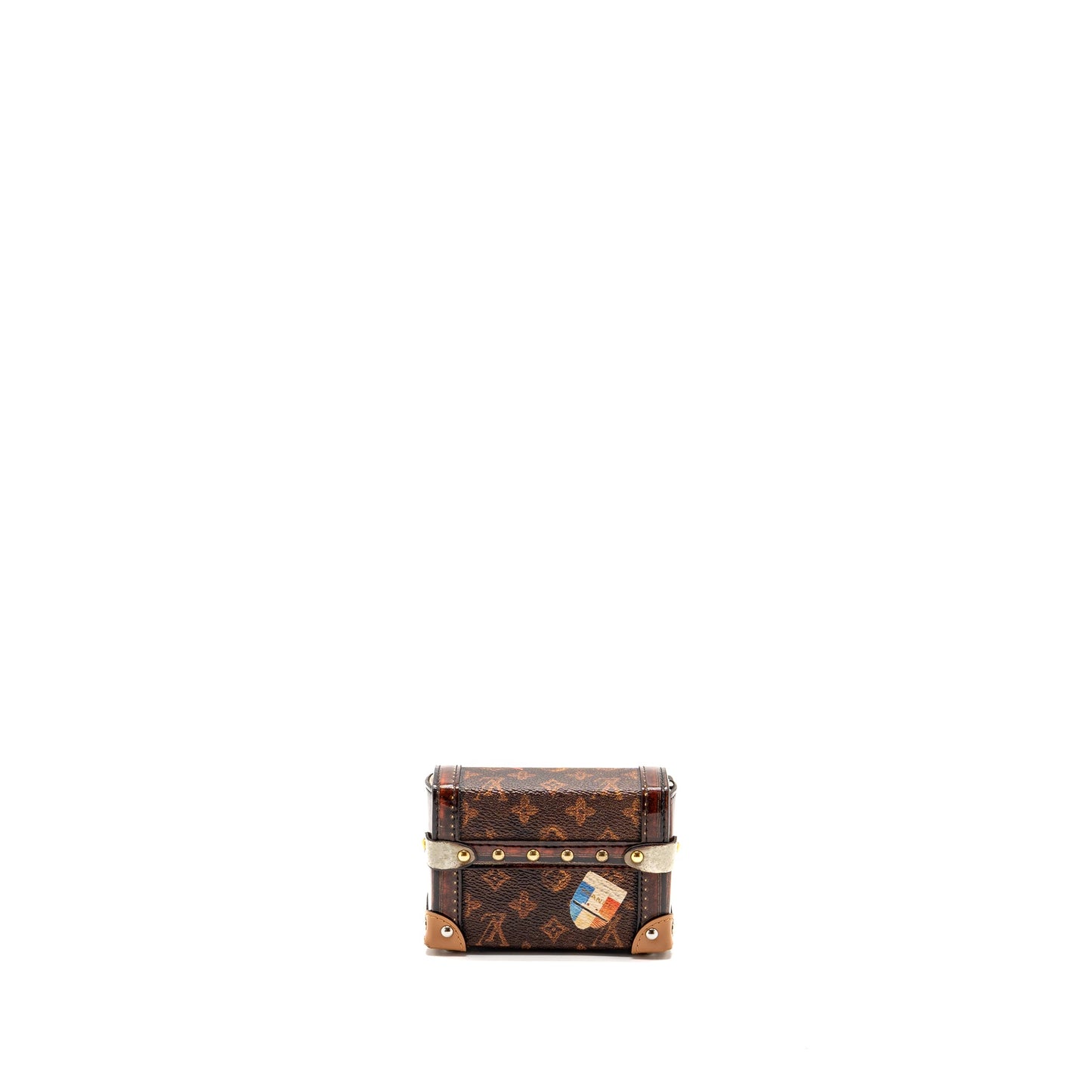 Louis Vuitton Essential Trunk Mini Purse/Purse Charm Monogram Canvas Multicolour Hardware