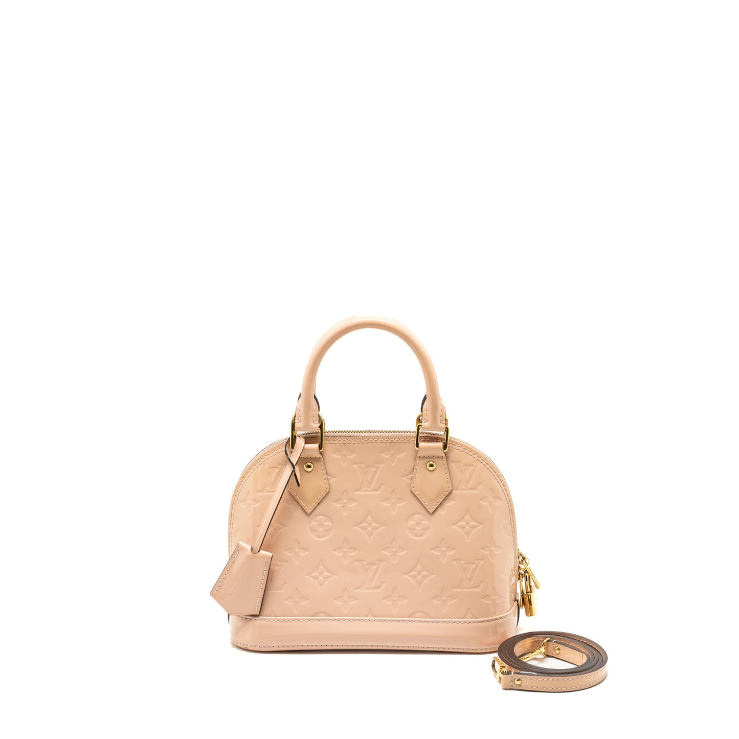 Louis Vuitton Alma patent light pink