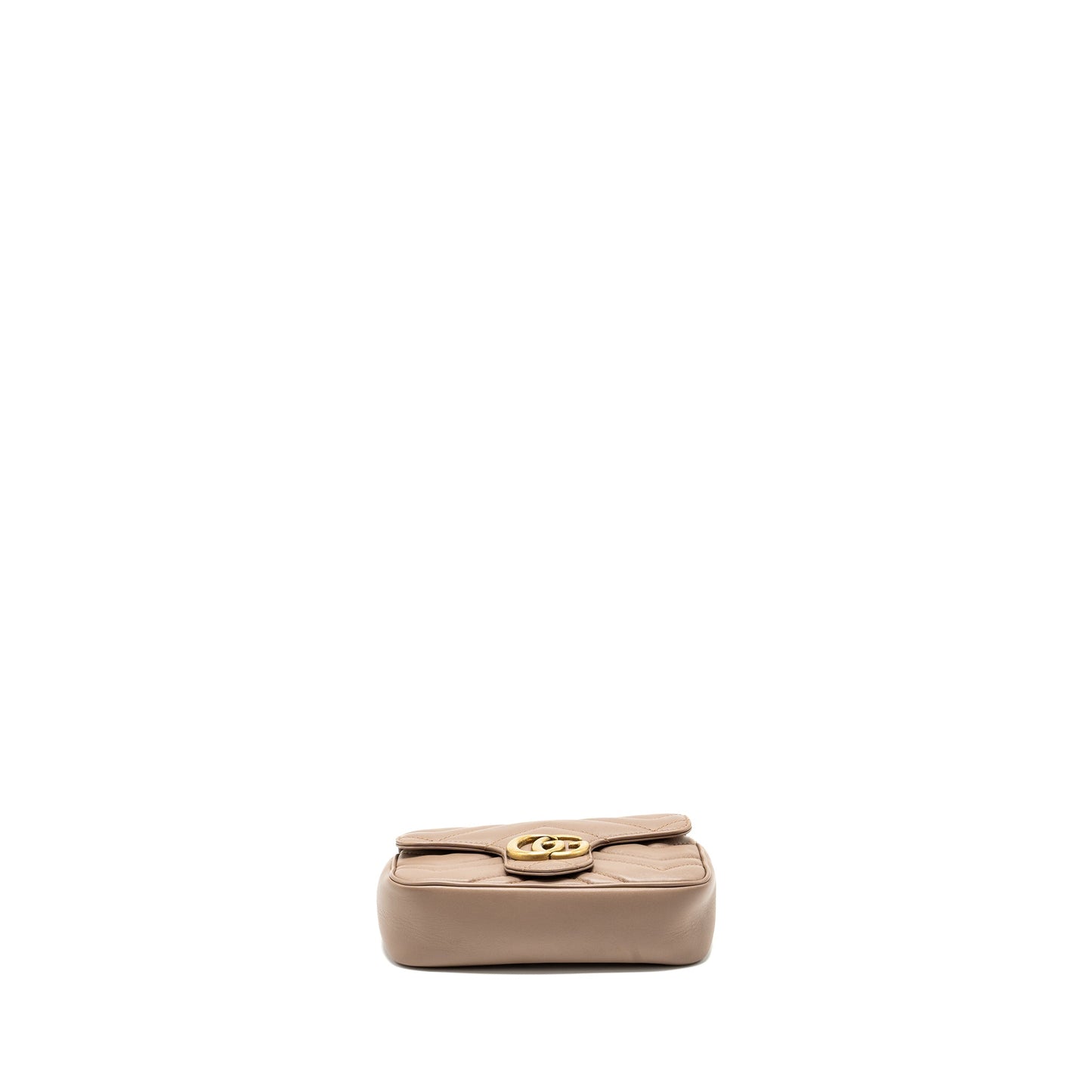 Gucci super mini marmont Purse calfskin beige