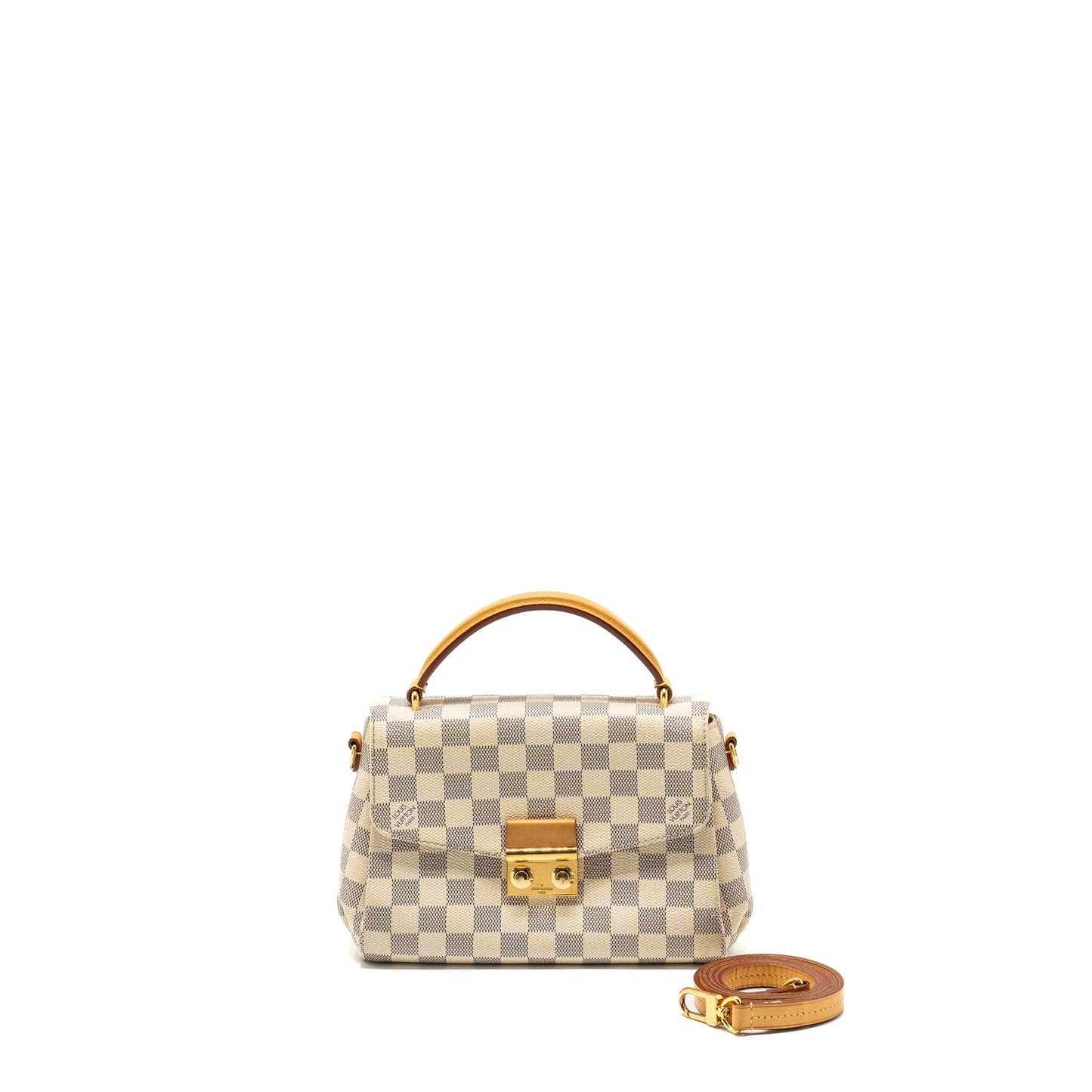 Louis Vuitton Croisette damier Azur canvas White