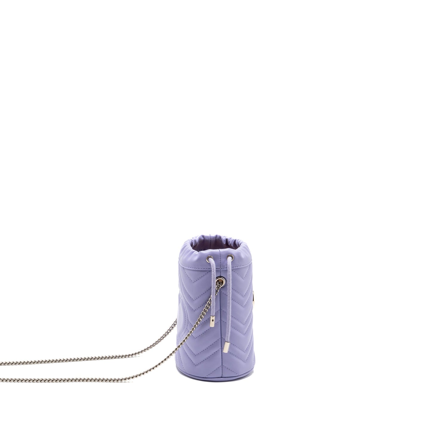Gucci Marmont Bucket Purse Calfskin Light Purple