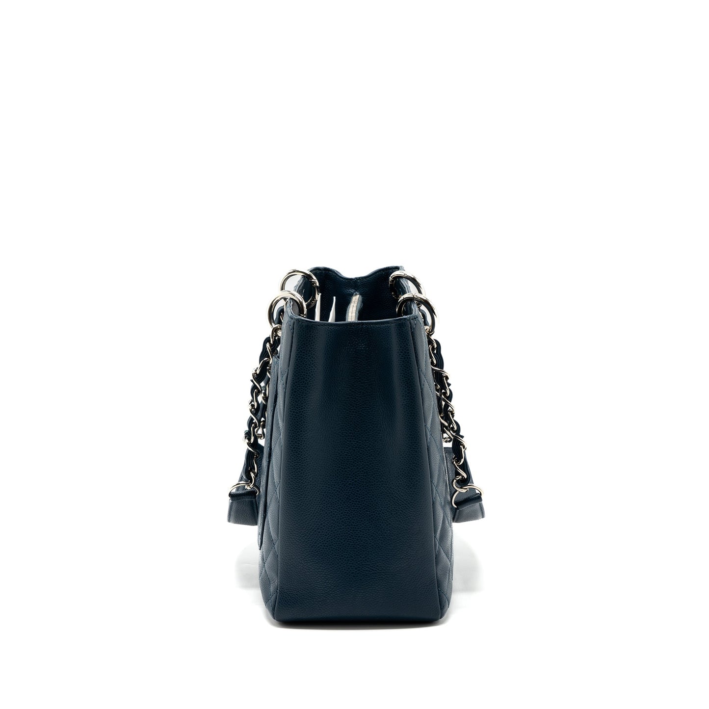 Chanel Grand Shopping Tote/ GST Caviar Dark Blue SHW