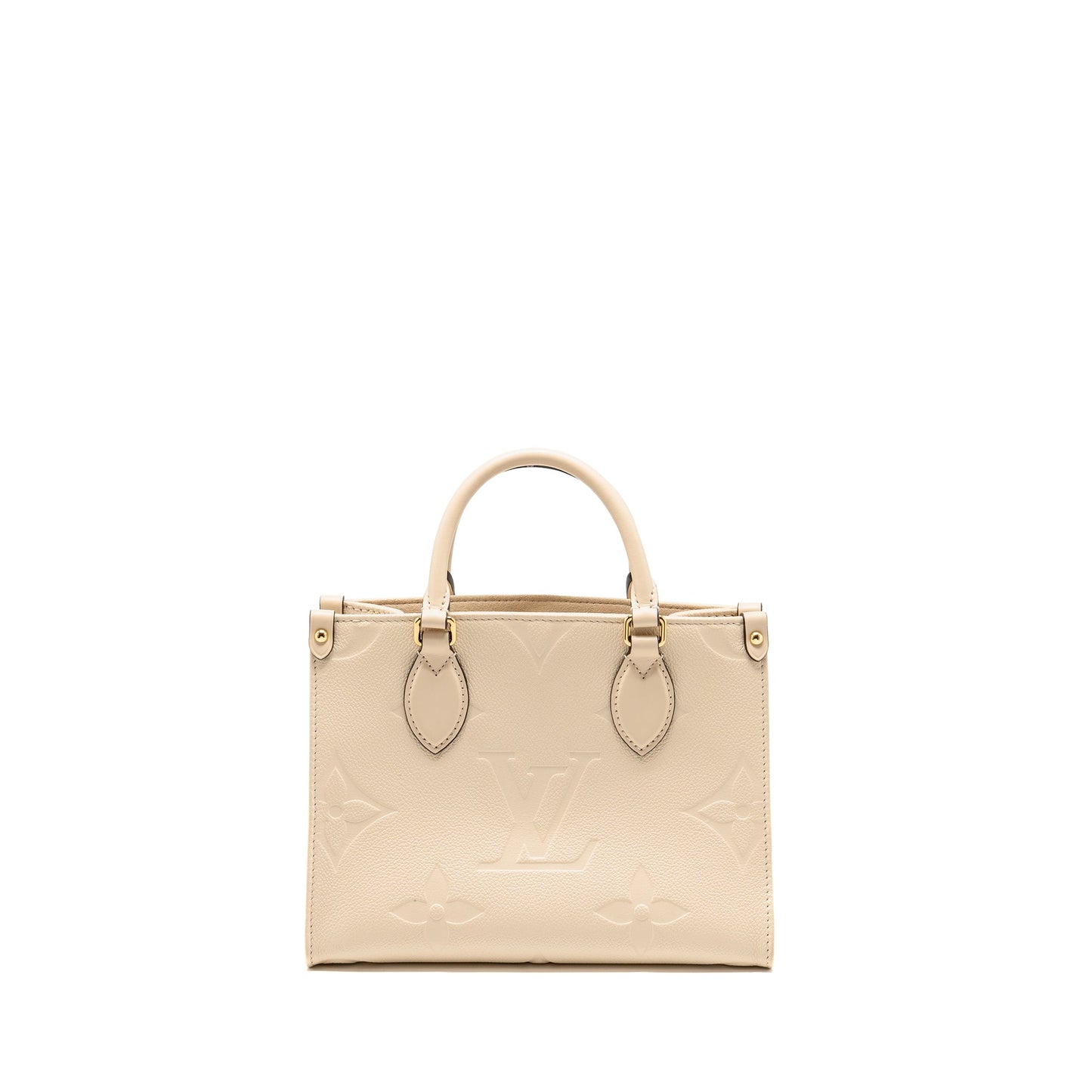 Louis Vuitton Onthego pm Monogram Empreinte Leather Creme