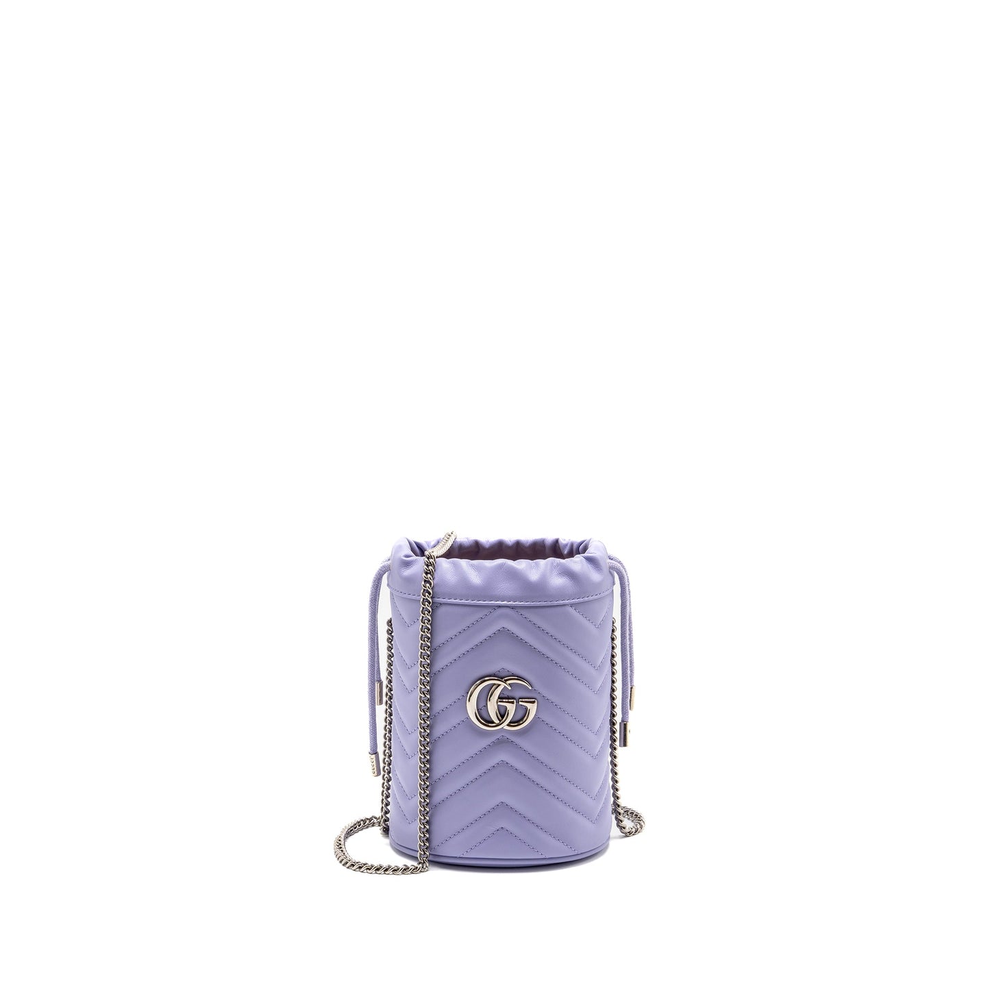 Gucci Marmont Bucket Purse Calfskin Light Purple