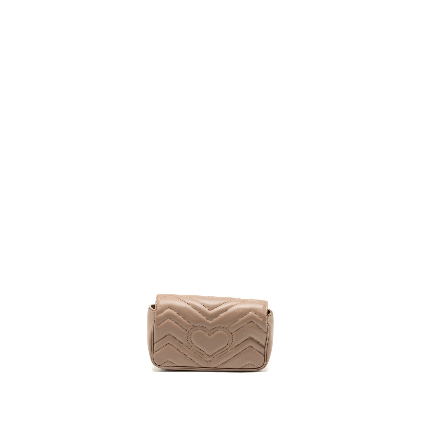 Gucci super mini marmont Purse calfskin beige