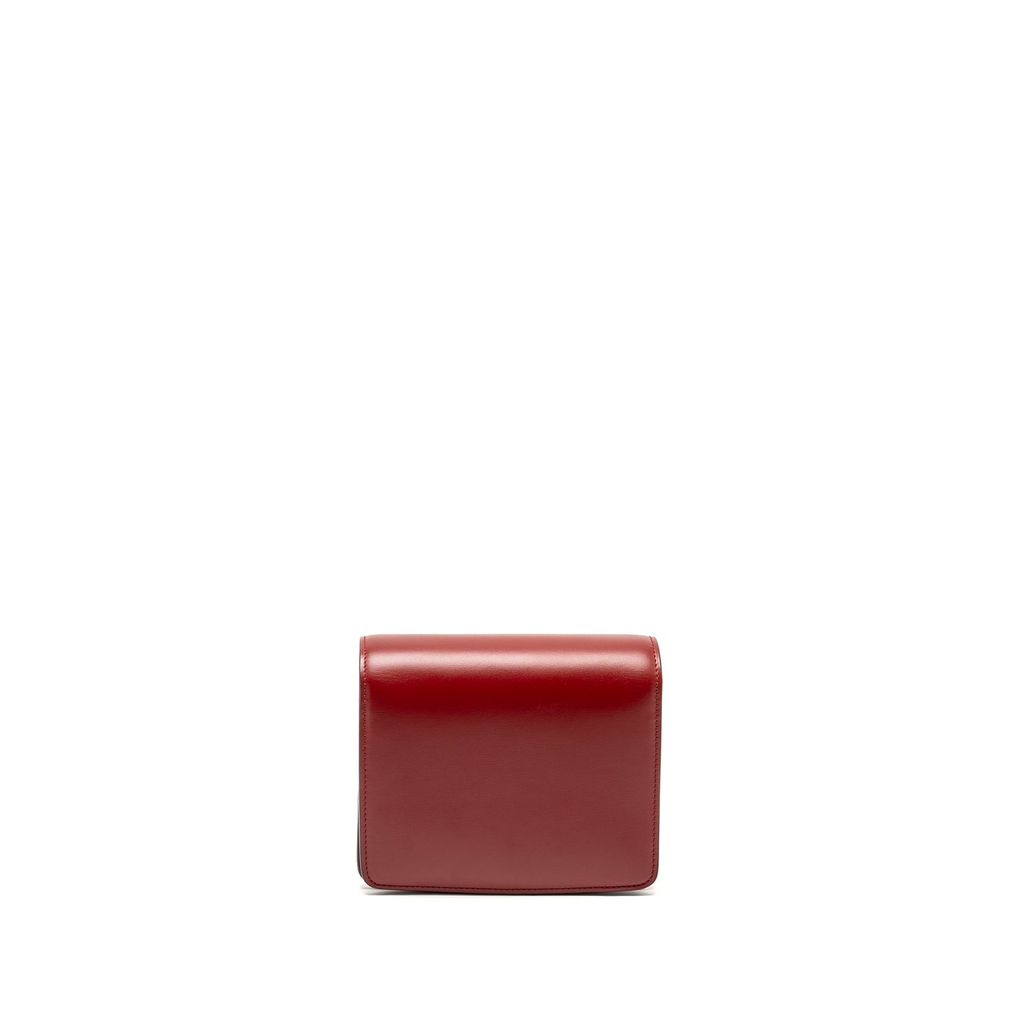 Celine Mini classic box Purse calfskin red