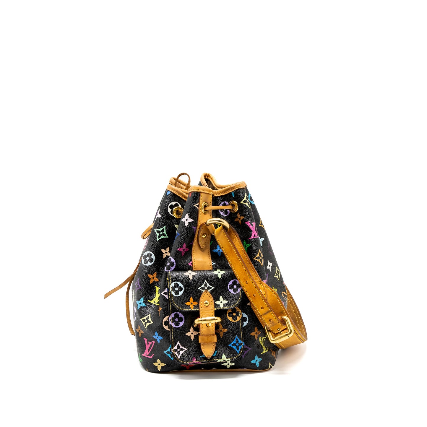 Louis Vuitton Petit Noe Black Multicolour Monogram Canvas