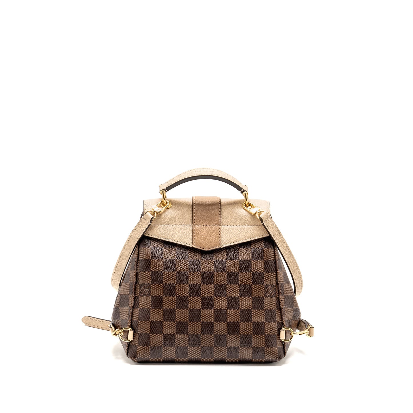 Louis Vuitton Clapton Backpack Damier Ebene Canvas/Leather Light Pink