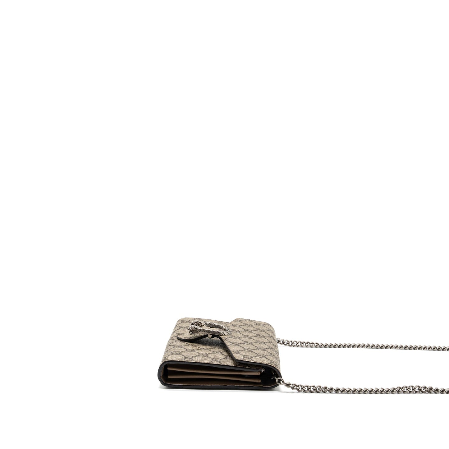 Gucci Dionysus Wallet On Chain Supreme Canvas/ Leather Beige/ Ebony
