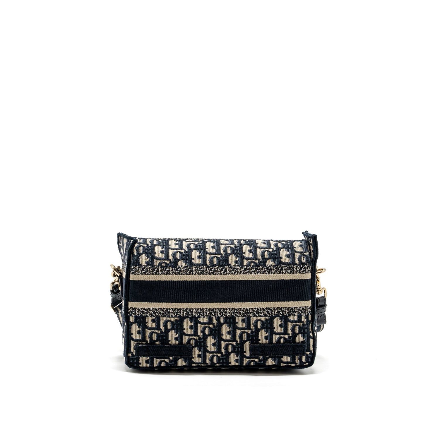 Dior Small Diorcamp Purse Blue Dior Oblique Embroidery