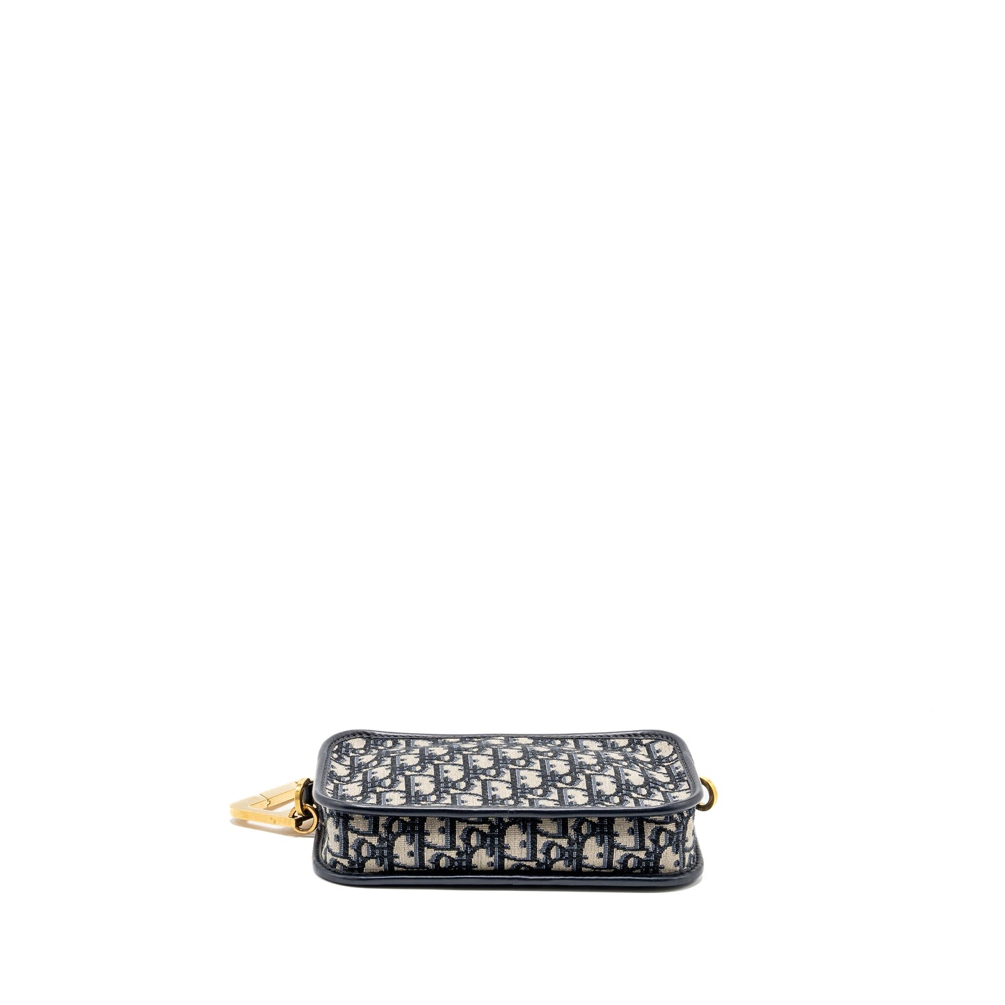 Dior Diorquake Pouch with Dior Shoulder Wide Strap Oblique Canvas Blue (Sell in a set)
