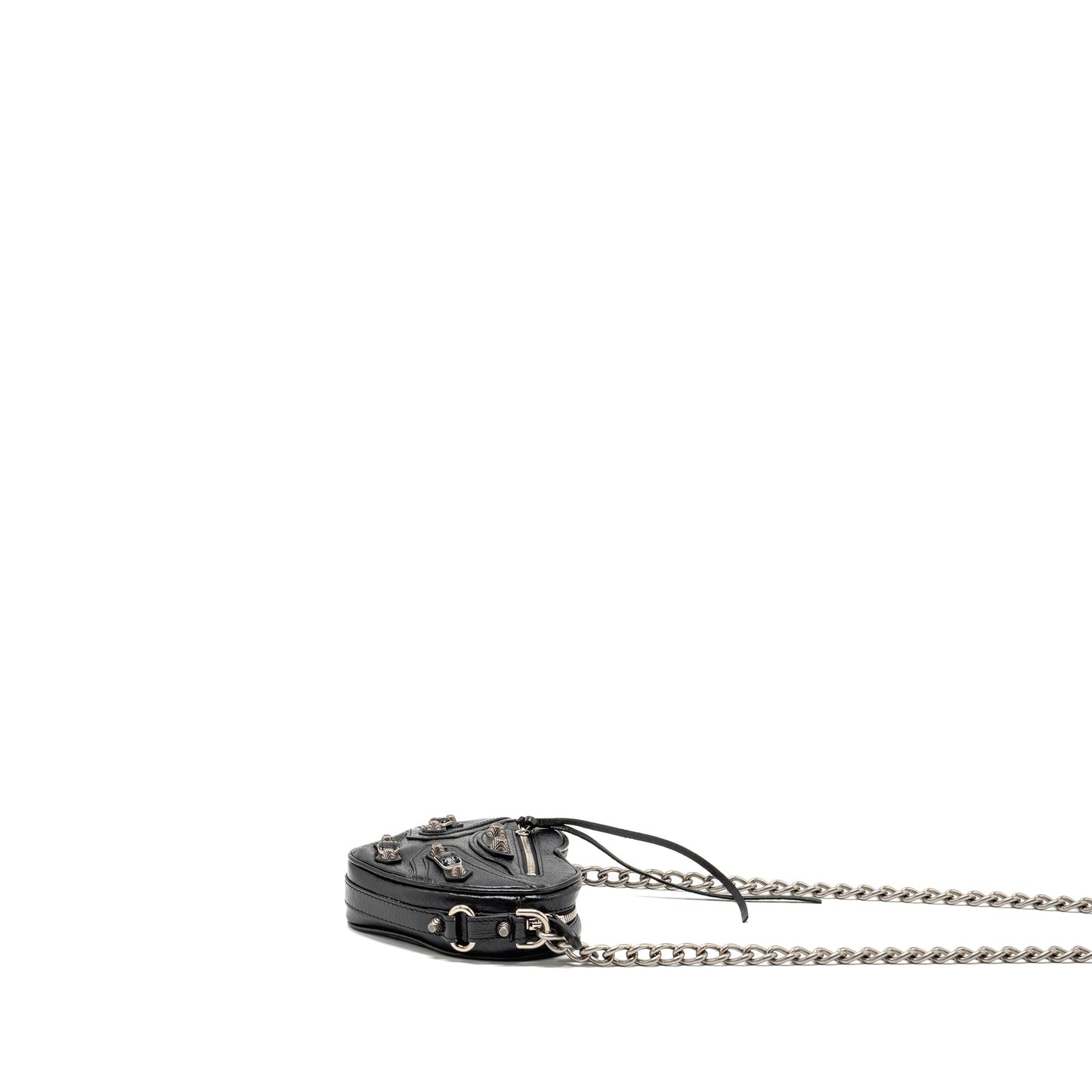 Balenciaga Le Cagole Heart Mini Purse Lambskin Black