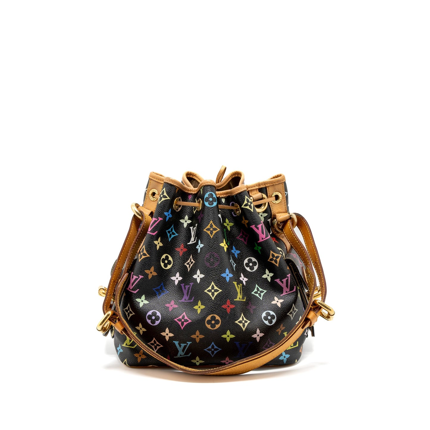 Louis Vuitton Petit Noe Black Multicolour Monogram Canvas