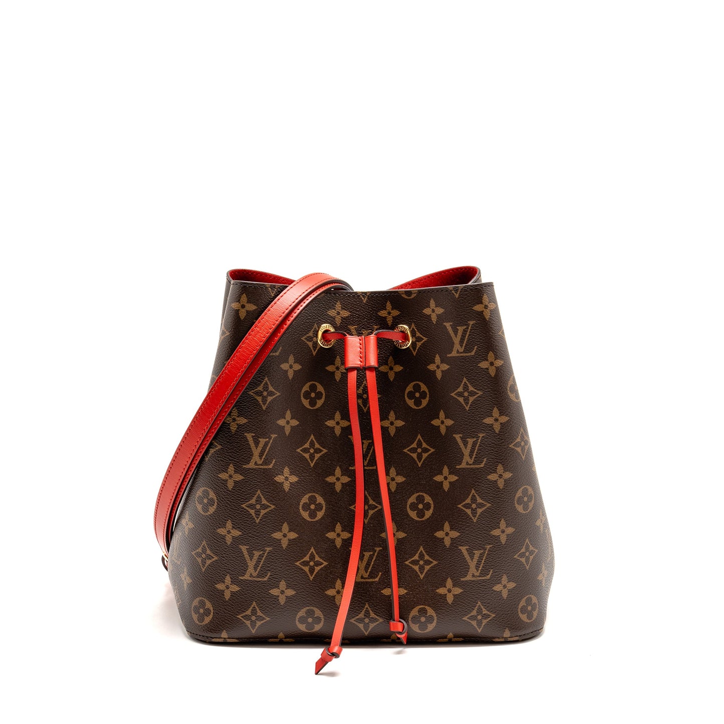 Louis Vuitton Neo Noe Monogram Canvas Red