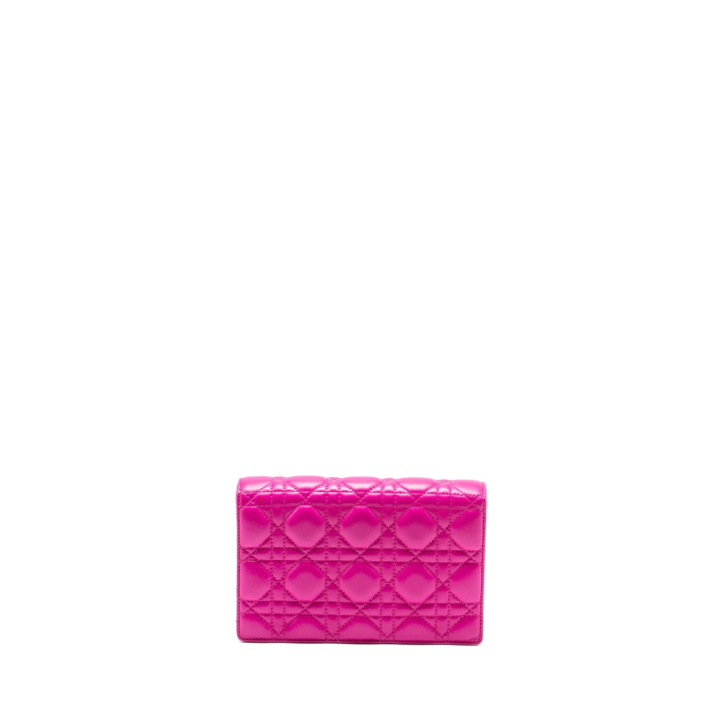Dior Dioraddict Wallet On Chain Lambskin Pink