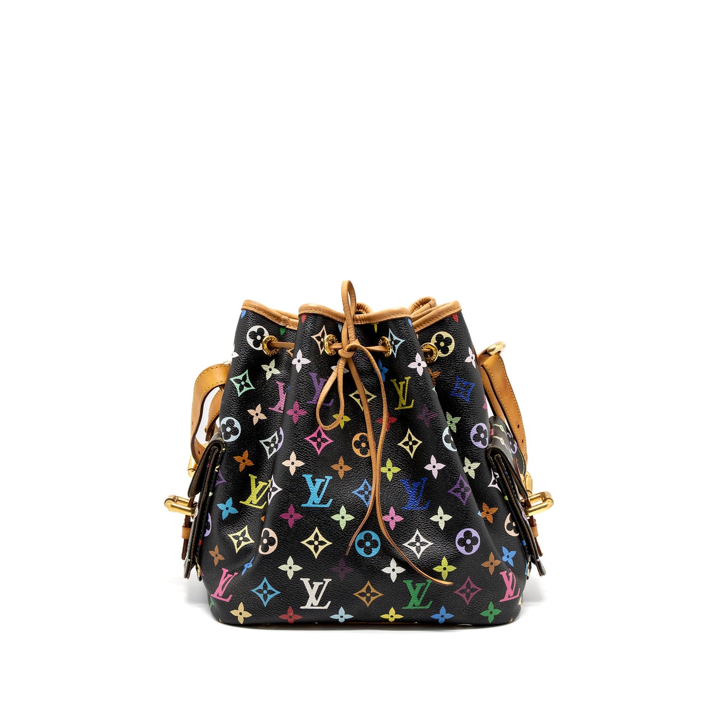 Louis Vuitton Petit Noe Black Multicolour Monogram Canvas