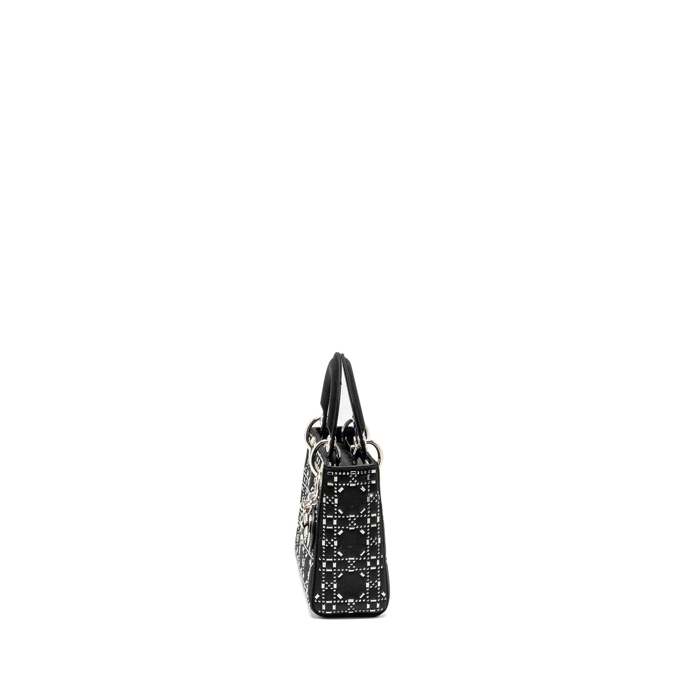 Dior Mini Lady Dior Stain Crystal Black