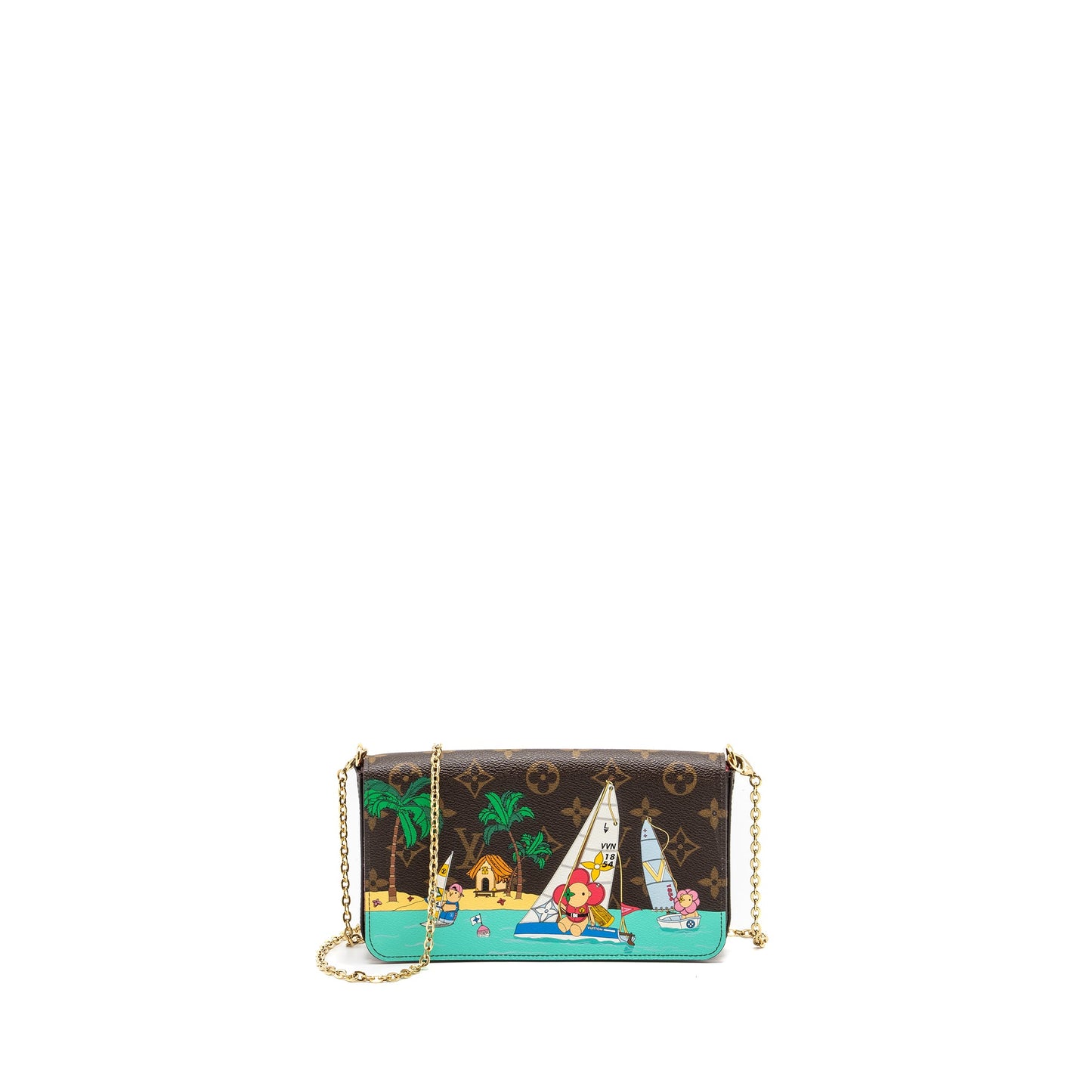 Louis Vuitton Felicie Christmas limited print monogram canvas multicolour