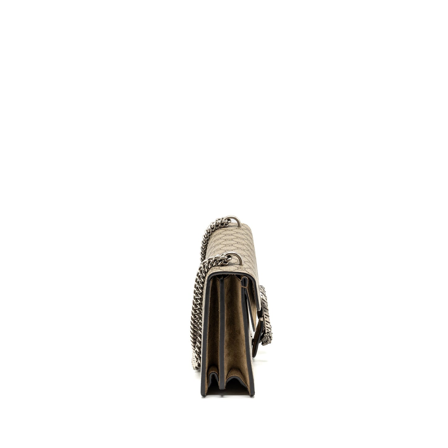 Gucci Dionysus Mini Purse supreme canvas / suede beige