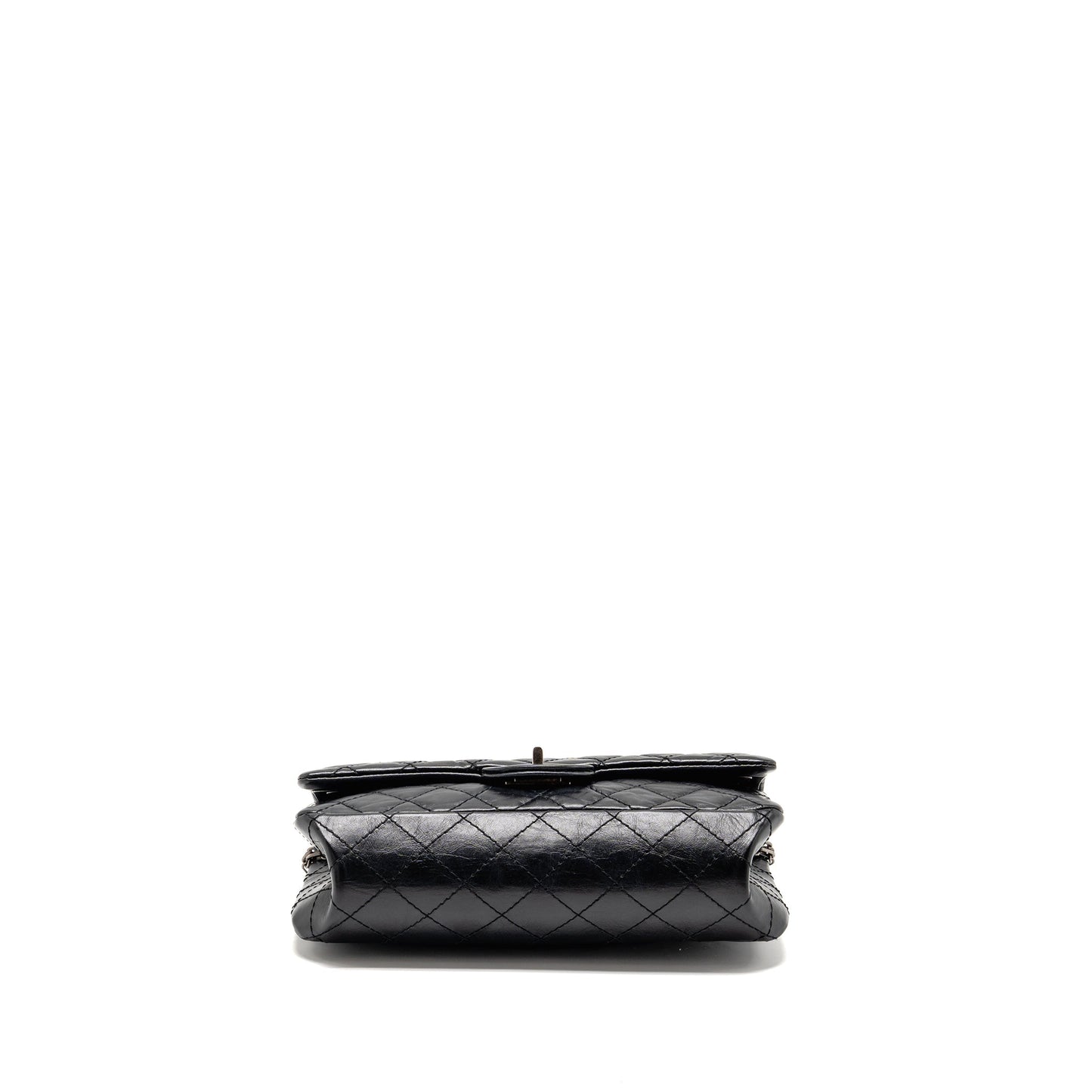 Chanel small 2.55 Reissue flap bag aged calfskin black GHW