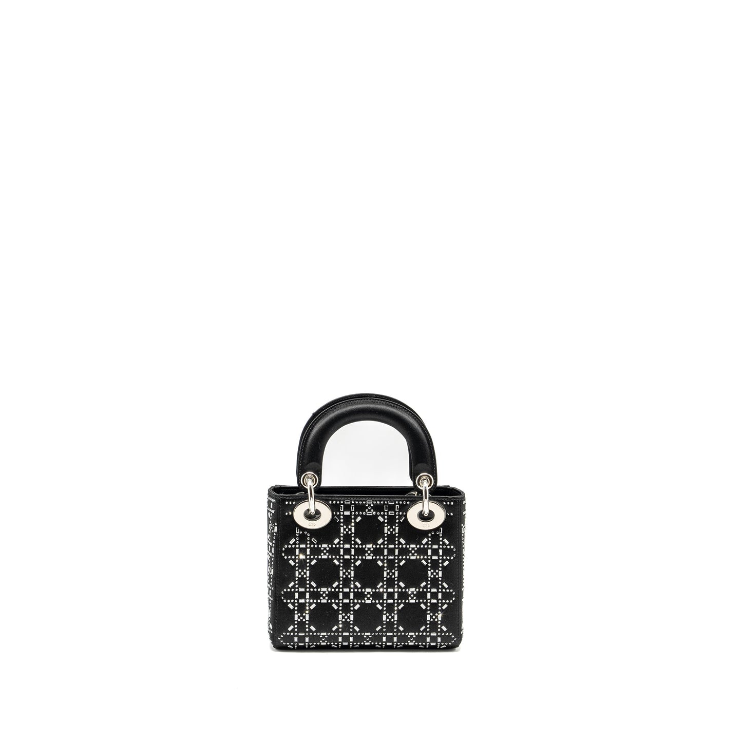 Dior Mini Lady Dior Stain Crystal Black