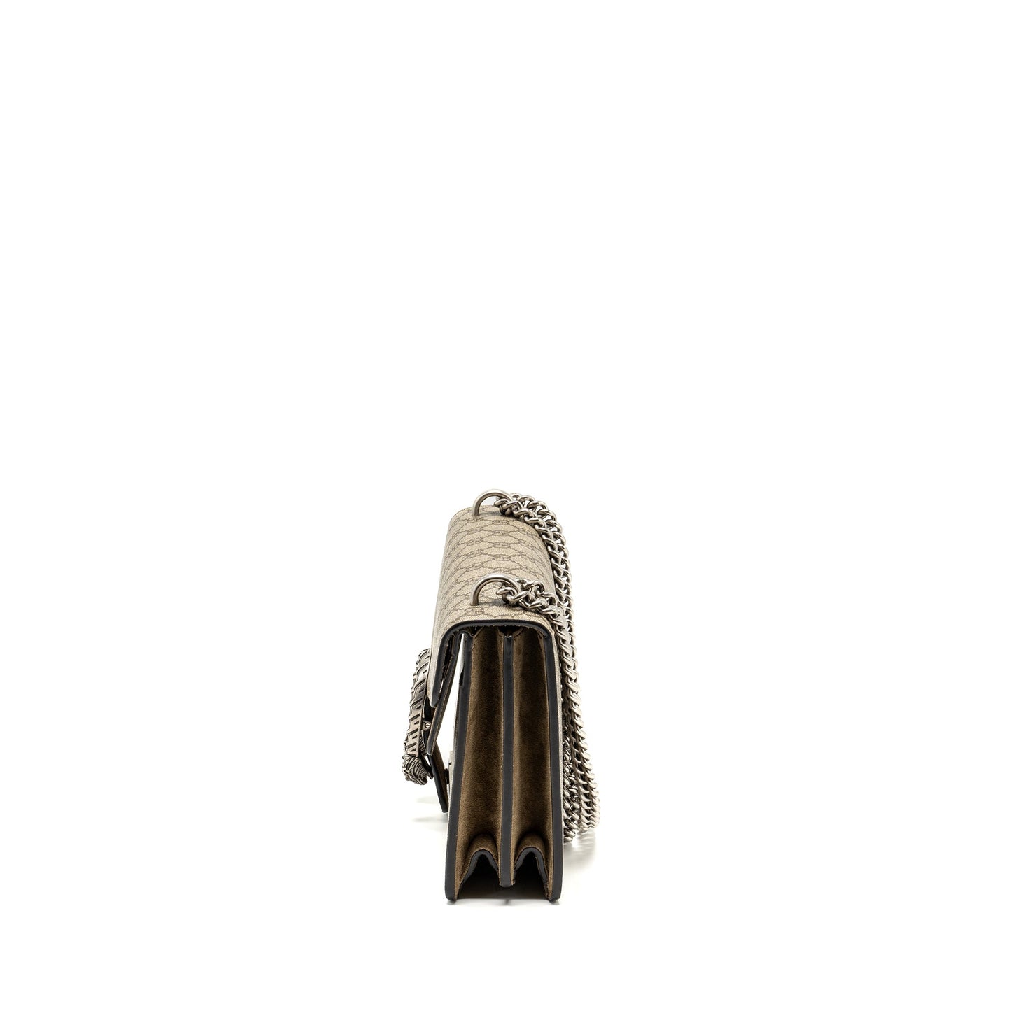 Gucci Dionysus Mini Purse supreme canvas / suede beige