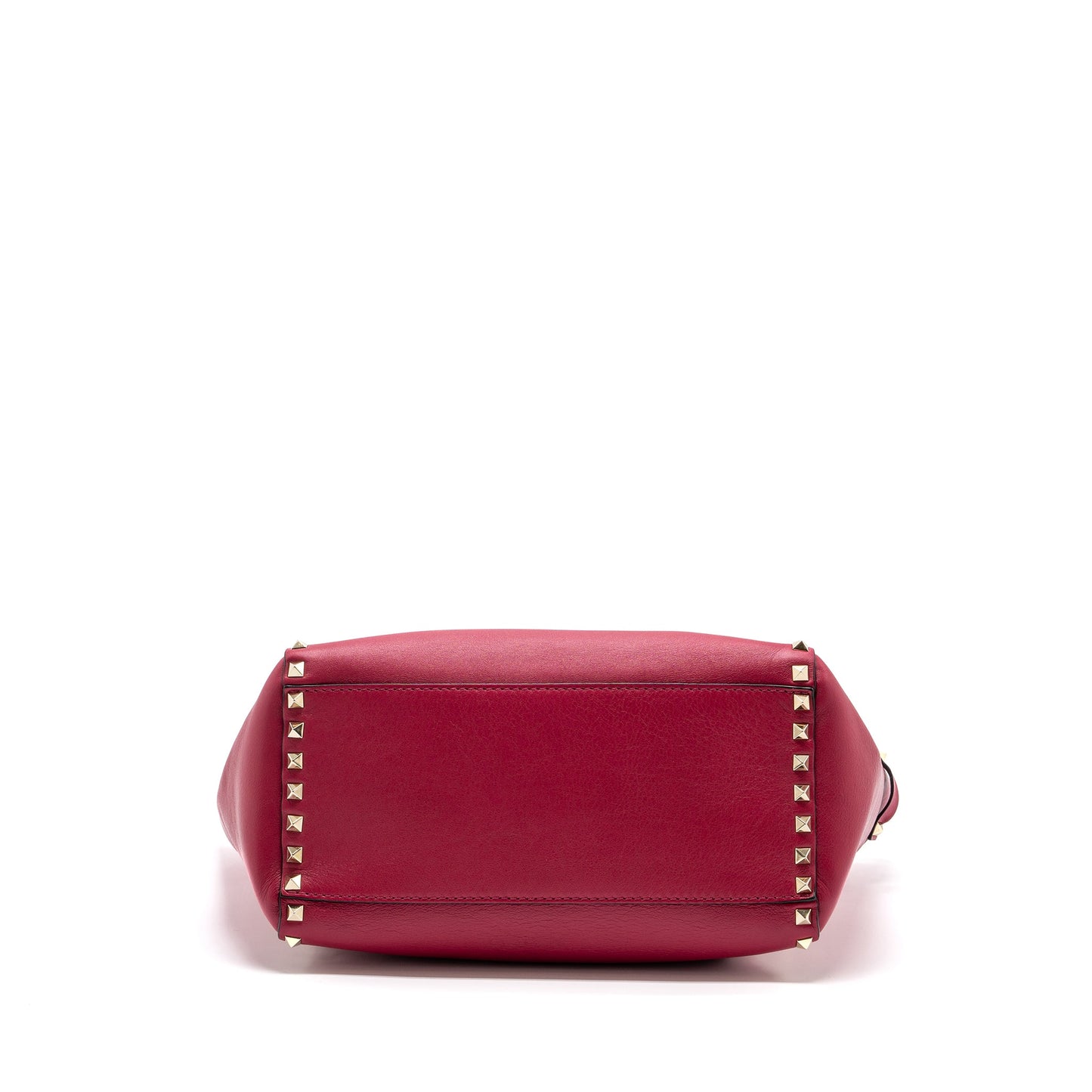 VALENTINO Medium ROCKSTUD DOUBLE HANDLE Purse calfskin