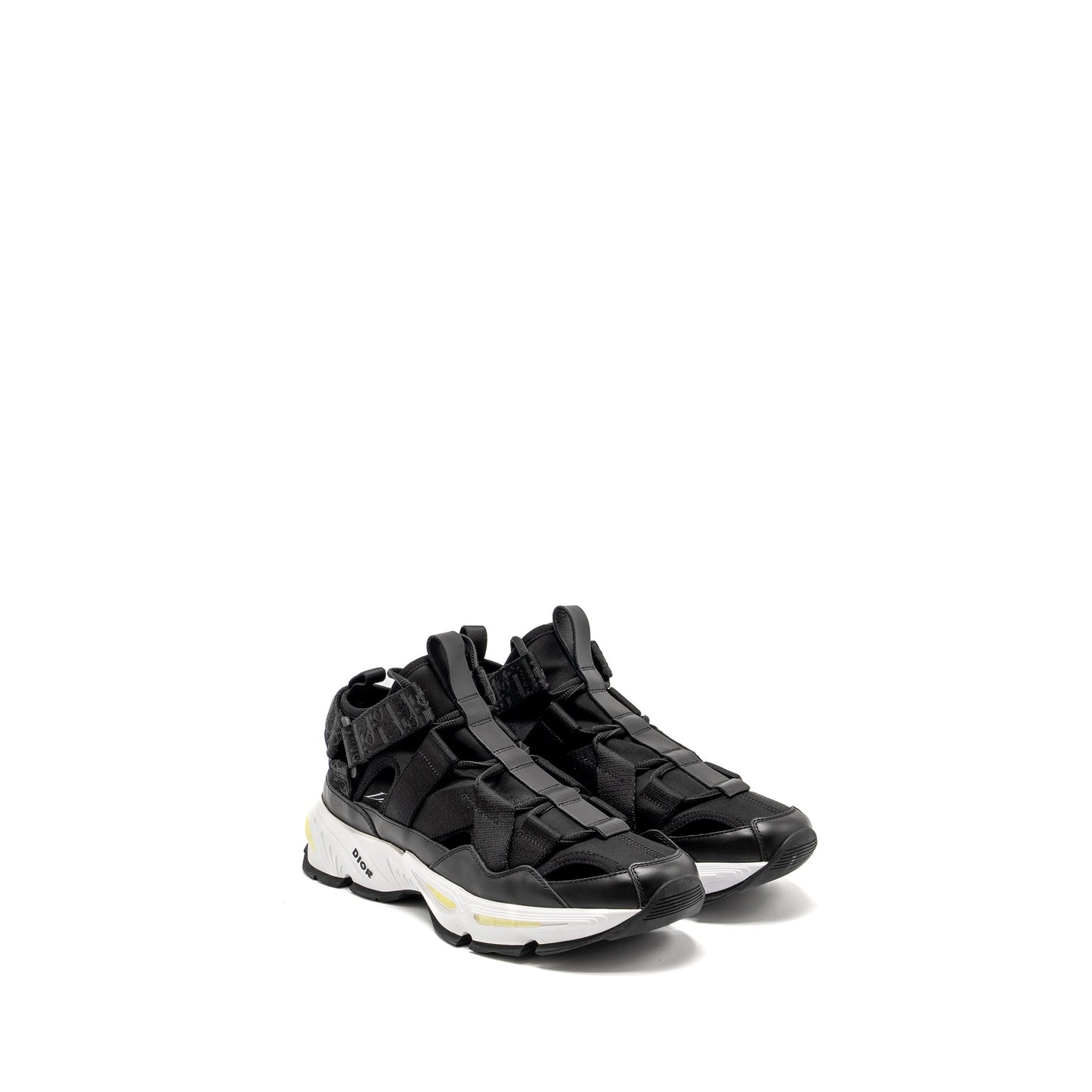 Dior Size 42 Sneaker Neoprene/Leather Black/White