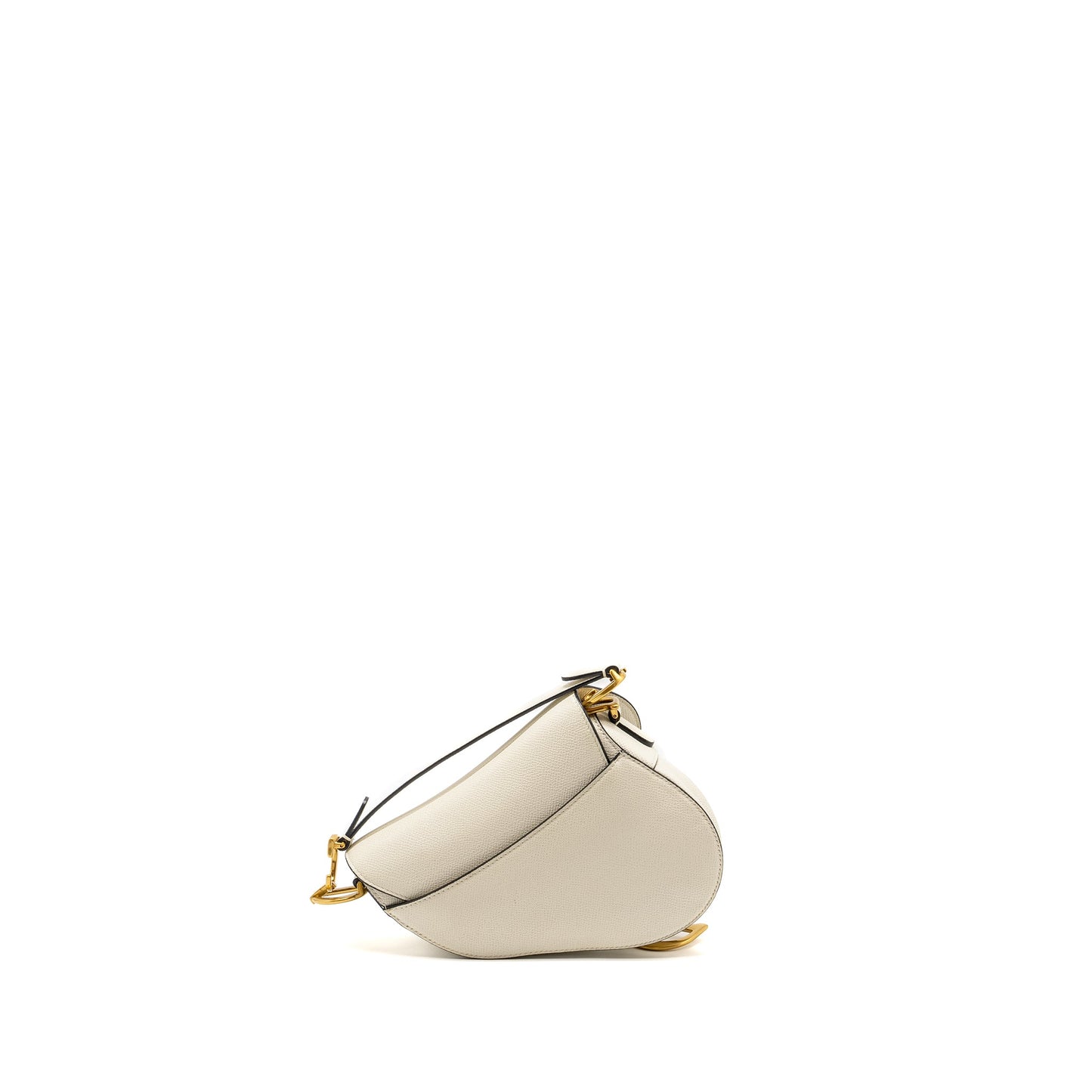 Dior Mini Saddle Purse Calfskin White
