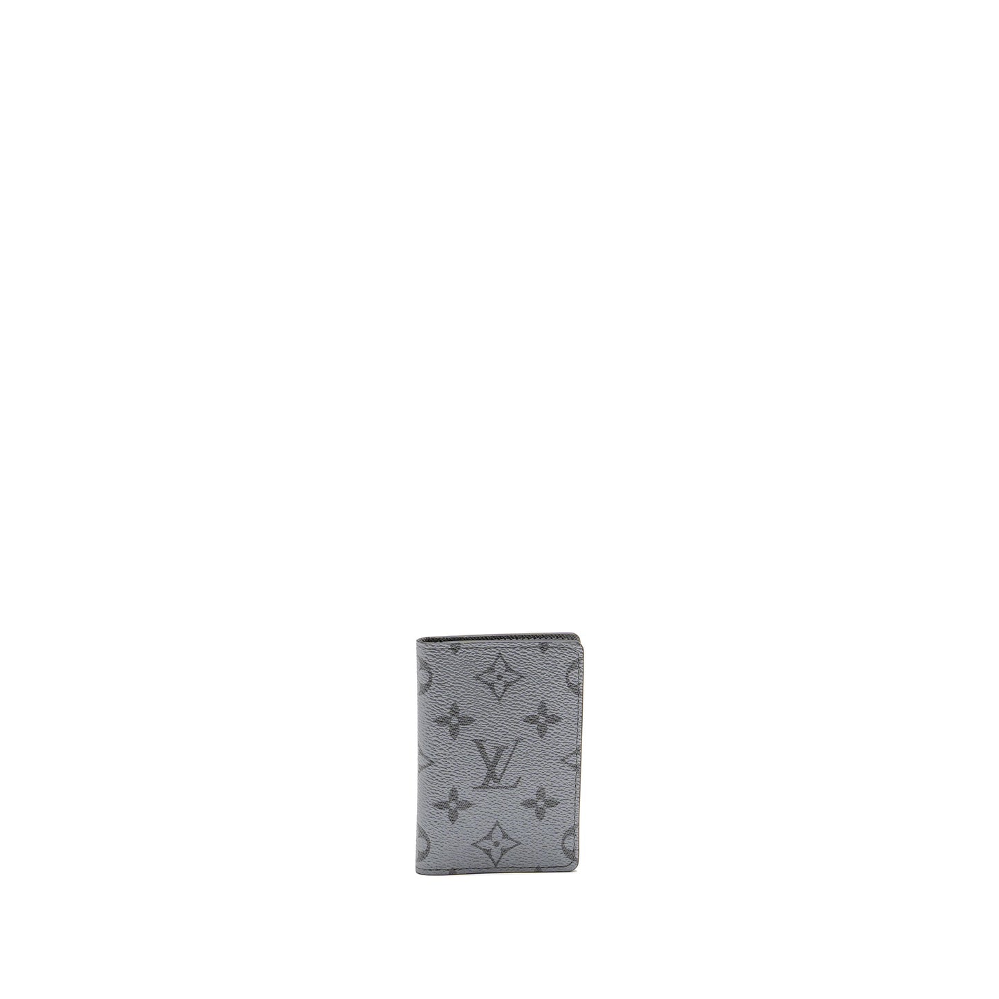 Louis Vuitton pocket organiser monogram Eclipse canvas silver