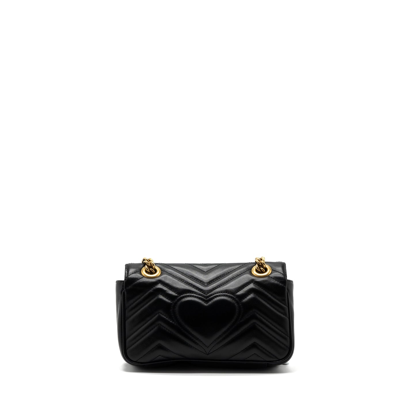 Gucci Mini Marmont Purse Calfskin Black Brushed