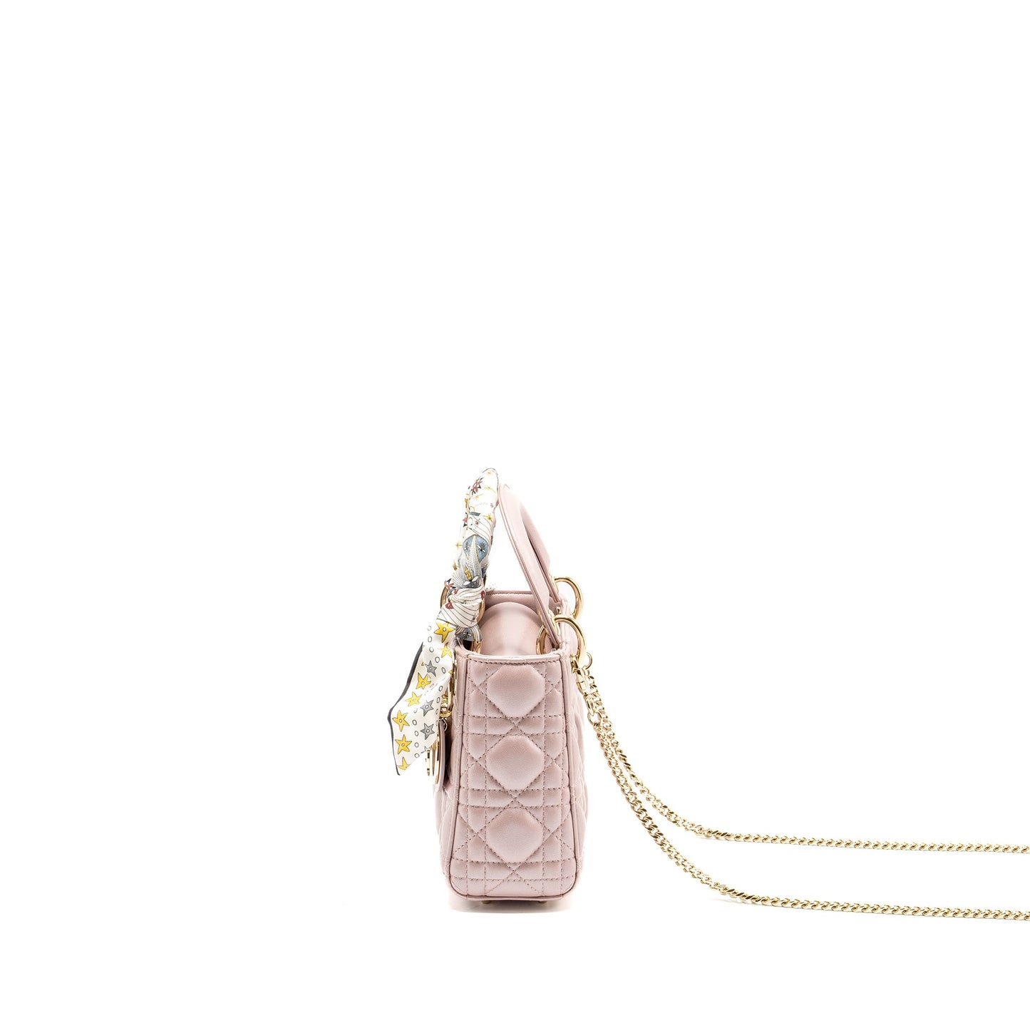 Dior Mini Lady Dior Lambskin Lotus Pink