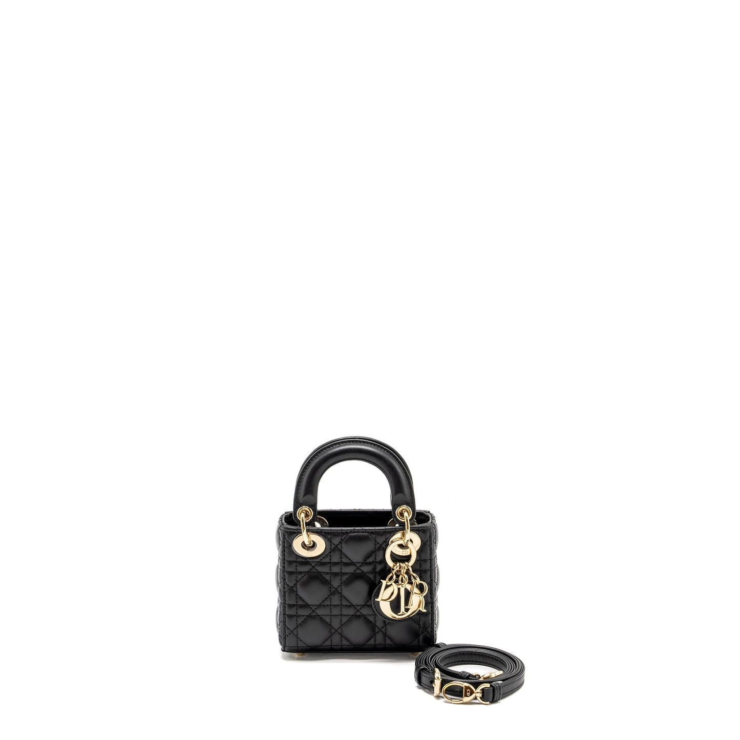 Dior Micro Lady Dior Lambskin Black